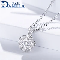 925 sterling silver chain necklace for women trendy rhodium plated silver jewelry necklaces for lover