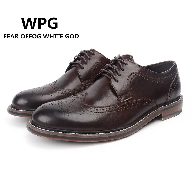 Мужские дизайнерские туфли на плоской подошве коричневые классические из