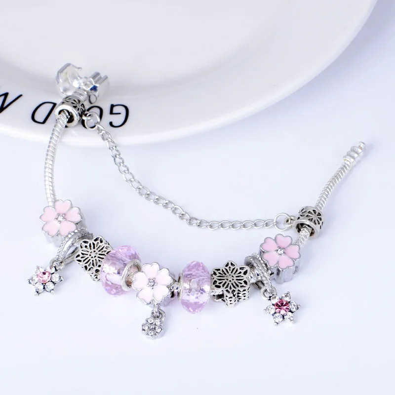 Красочные. подвеска с драгоценным камнем браслеты и ювелирные женские Магнолия