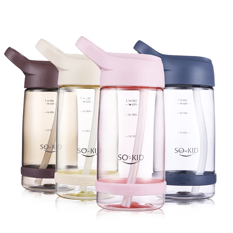 550 мл детская бутылка для воды поилка с соломинкой герметичные бутылочки