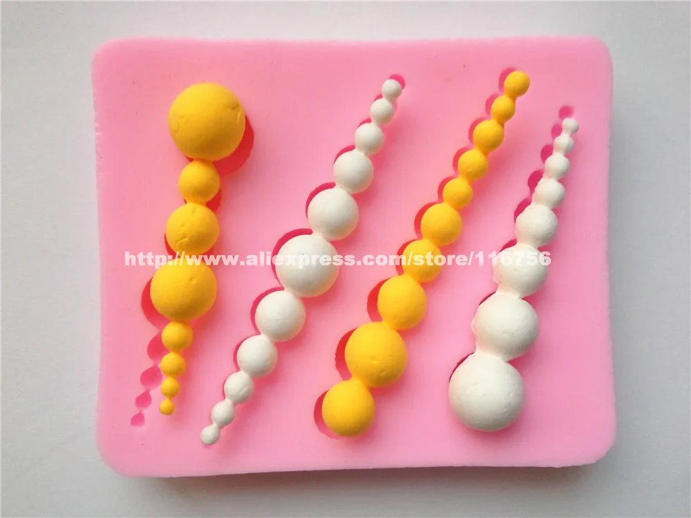 Бесплатная доставка силиконовая форма в форме большого и маленького жемчуга