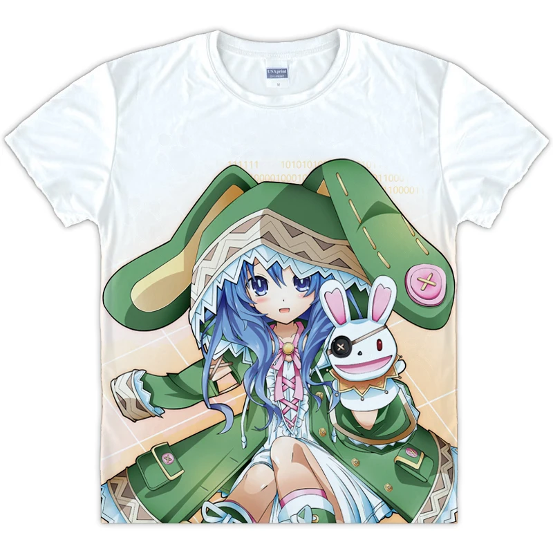 Футболка Мужская/женская с коротким рукавом топ в стиле аниме токисаки Куруми