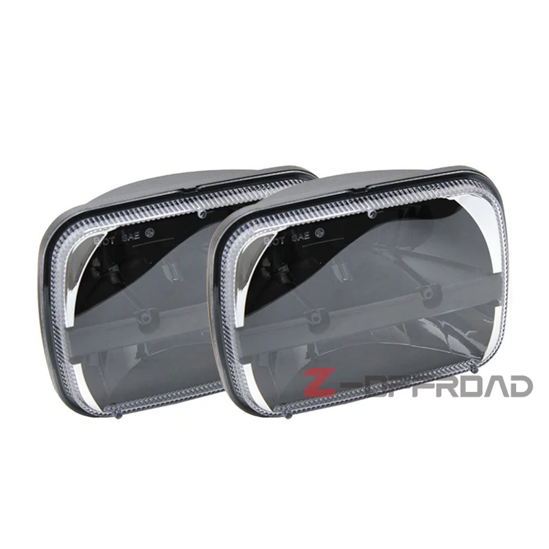 Светодиодные Квадратные передние фары для грузовиков 5x7 дюймов сменные Jeep Cherokee XJ