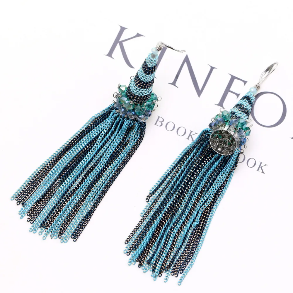 Новые поступления Kaymen плетеные цепочки ручной работы с кристаллами женские