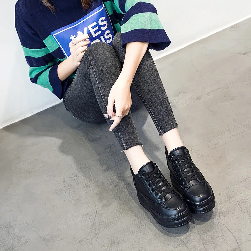 canvas sneakers platform fall shoes wedge autumn flats small casual springsneakers canvas shoe platform fall