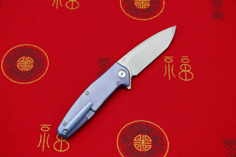 LOVOCOO X-750, складной нож, шариковый подшипник, VG-10 лезвие, титановая ручка, для кемпинга, охоты, для улицы, карманные фруктовые ножи, EDC инструменты