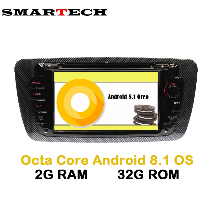 SMARTECH Octa 8 Core Android 1 автомобильный dvd стерео радио Ibiza для сиденья DVD автомобиля gps с