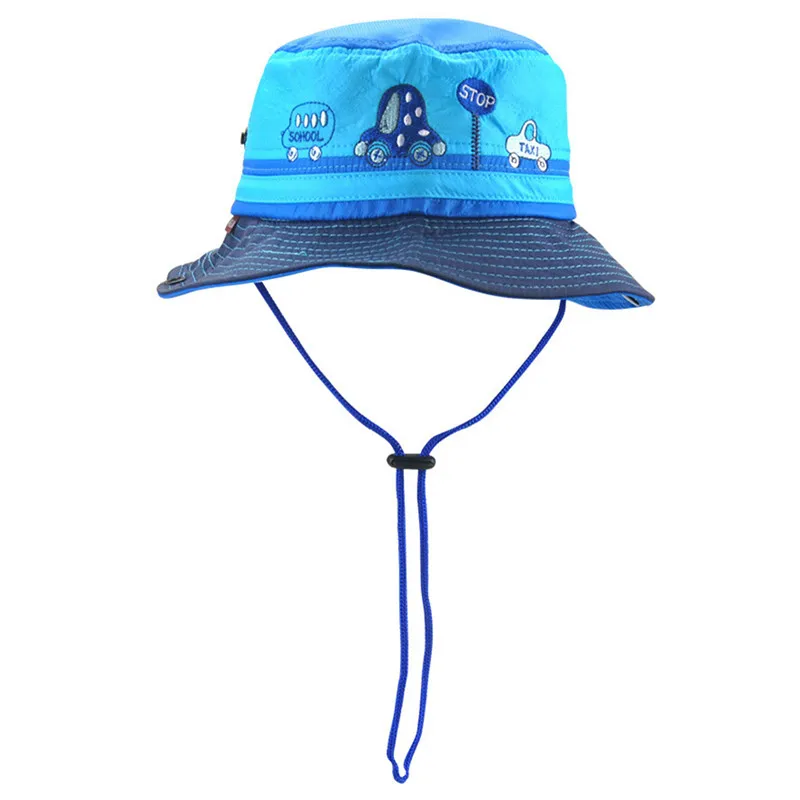 Летние Детские сетчатые шляпы от солнца унисекс для мальчиков и девочек головные