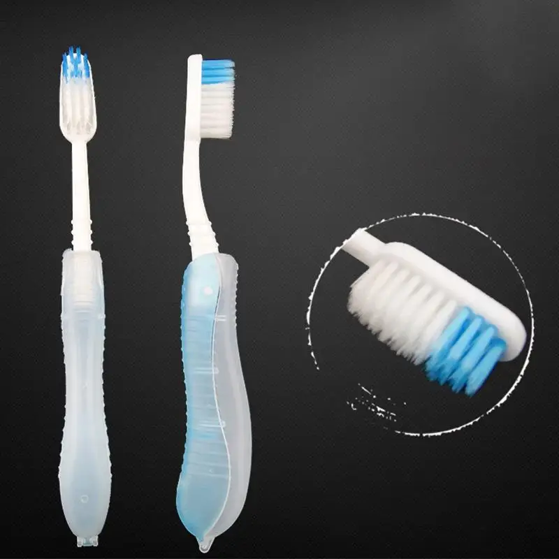 

Foldable Environmental Toothbrush Natural Ultra Fine Soft Fiber Health Care Cleaning Toothbrush for Home Hotel For Adults