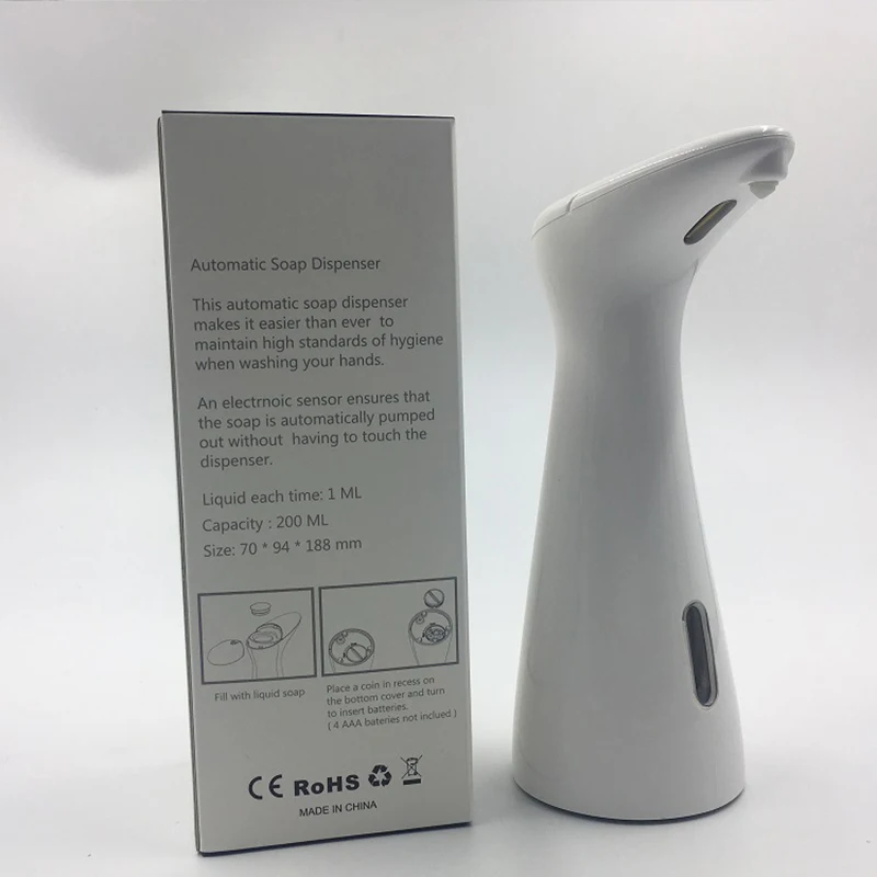 Белый Abs Автоматический Дозатор для мыла диспенсер индукционный дозатор