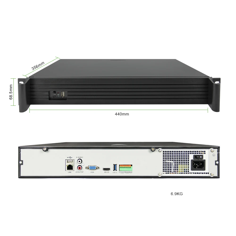 64CH 4K 5MP 3MP 1080P H.265 4 HDD Профессиональный сетевой видеорегистратор 2U сетевой видеорегистратор записывающая IP камера система безопасности G. Ccraftsman