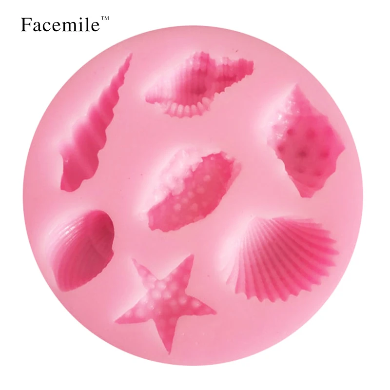 Выпечка Красивая Морская раковина и в форме раковины 3D силиконовая форма для