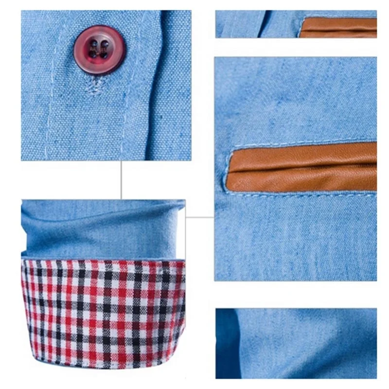 Мужские модельные рубашки ZOGAA повседневные свободные ковбойские в клетку с