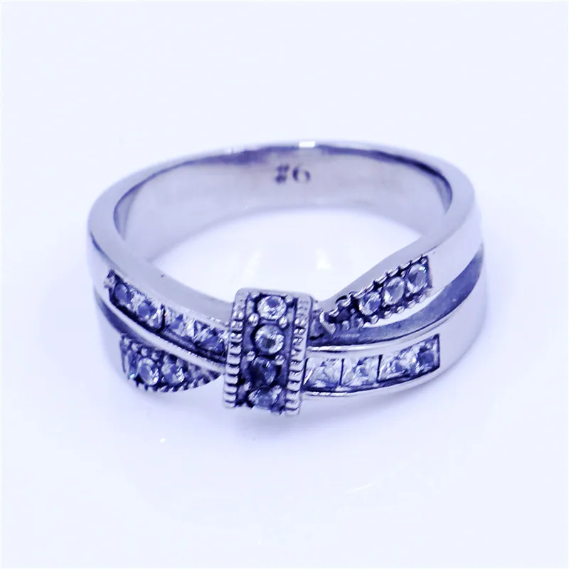 Размер 6-9 Модные женские ювелирные изделия крест кольцо из нержавеющей стали 316L