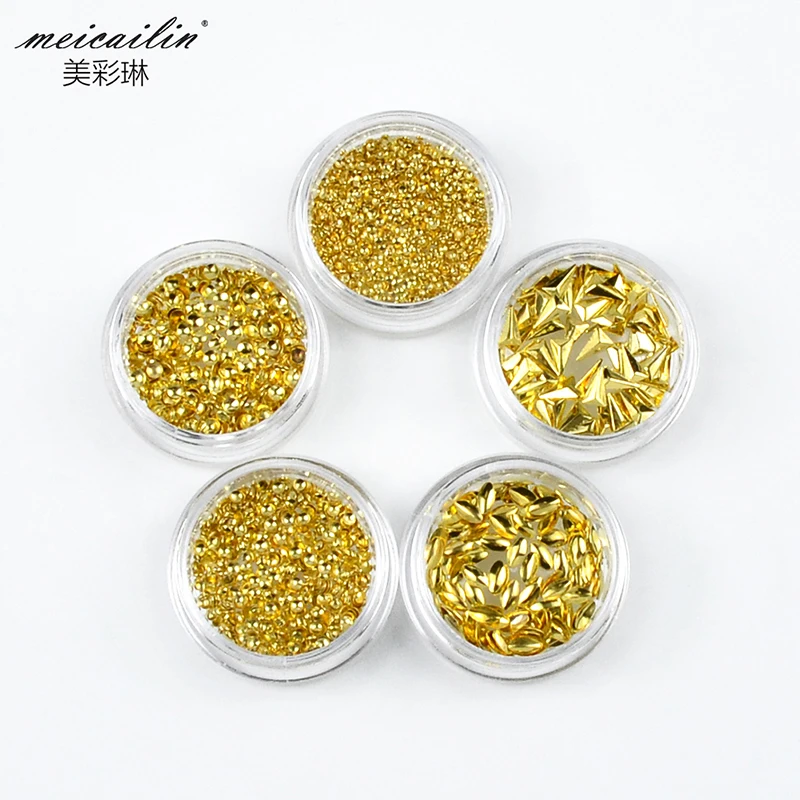 1 коробка японский 3D Блестящий Блеск для творчества металлические украшения