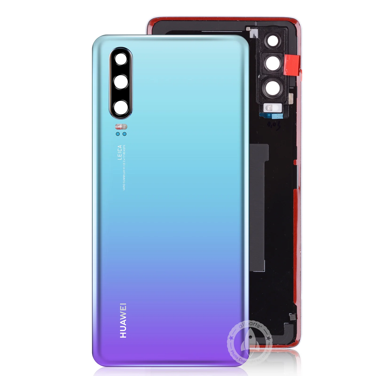 100% оригинальная стеклянная задняя дверь корпуса для Huawei P30 крышка с клейкой