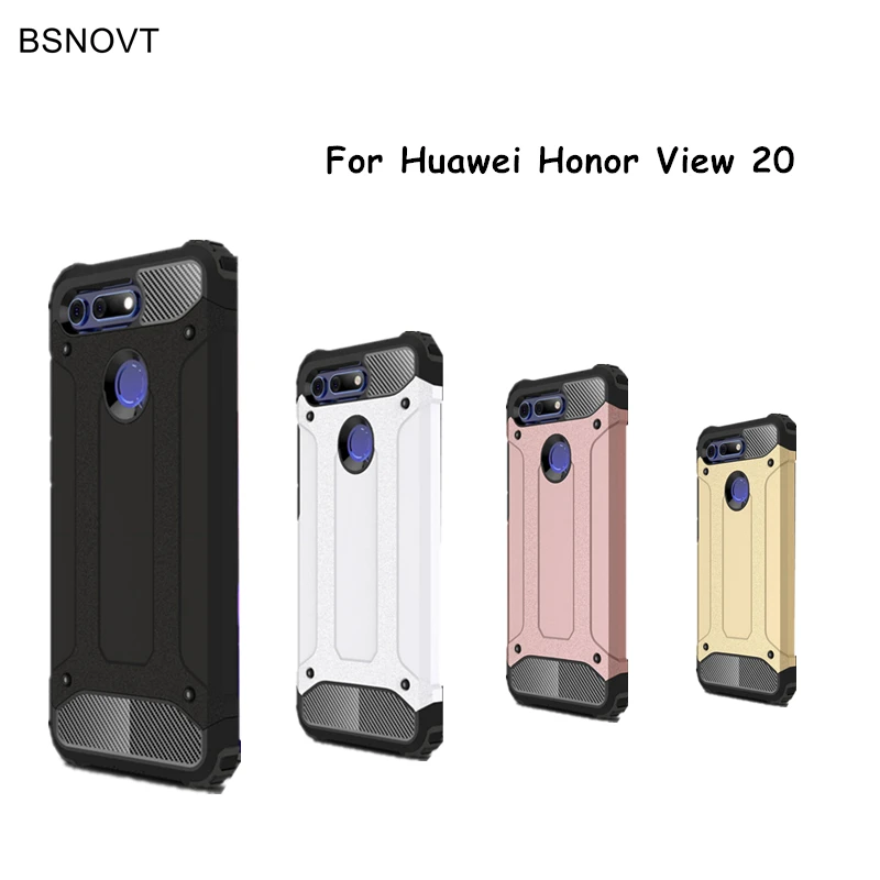 Чехол Huawei Honor View 20 противоударный мягкий силиконовый + жесткий пластиковый чехол
