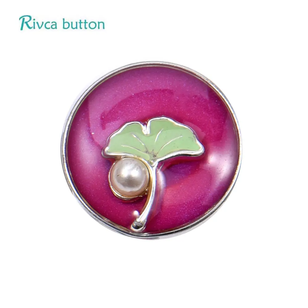 D04490 Rivca Snap Ginger 18 мм Цветок Модные ювелирные изделия оснастки для женщин
