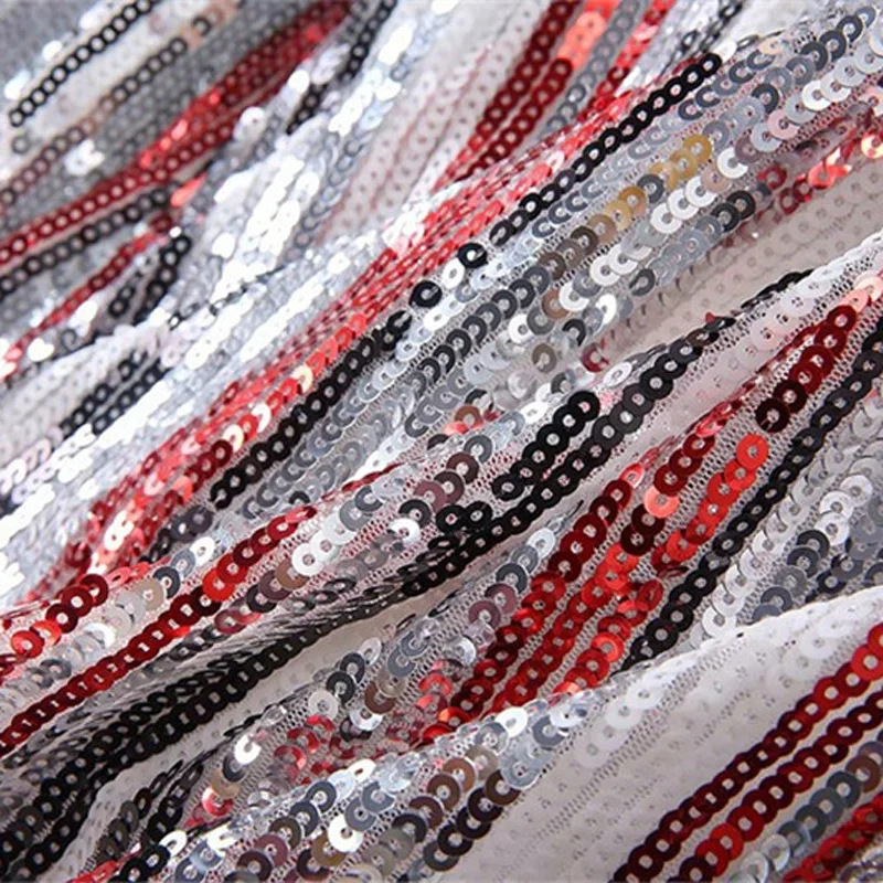 Высокое качество Весна 2019 Новая мода взлетно-посадочной полосы блестками платье