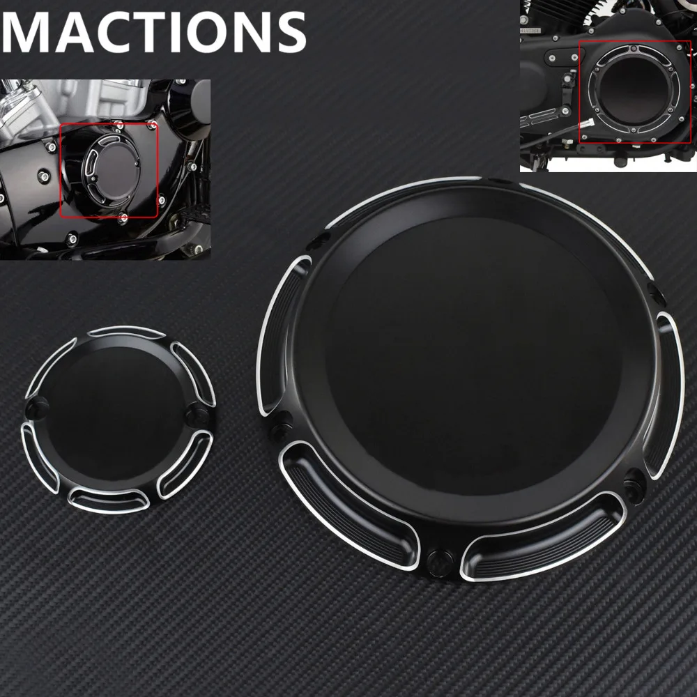 Мотоцикл черный крышка сцепления ГРМ 6 отверстий Крышка для Harley спортивный
