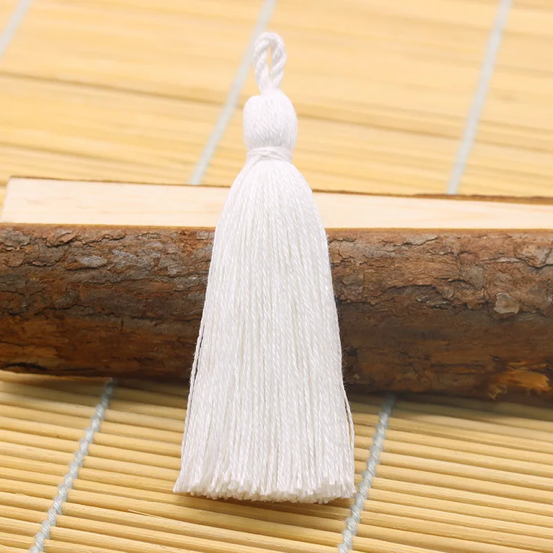 10 шт. натуральный хлопок красочные мини кисточки DIY кулон ювелирные изделия