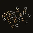 Проволочные протекторы 100 шт.лот 4x4 мм, проволочные протекторы, протекторы, петли, U-образные застежки, коннектор для изготовления ювелирных изделий, аксессуары