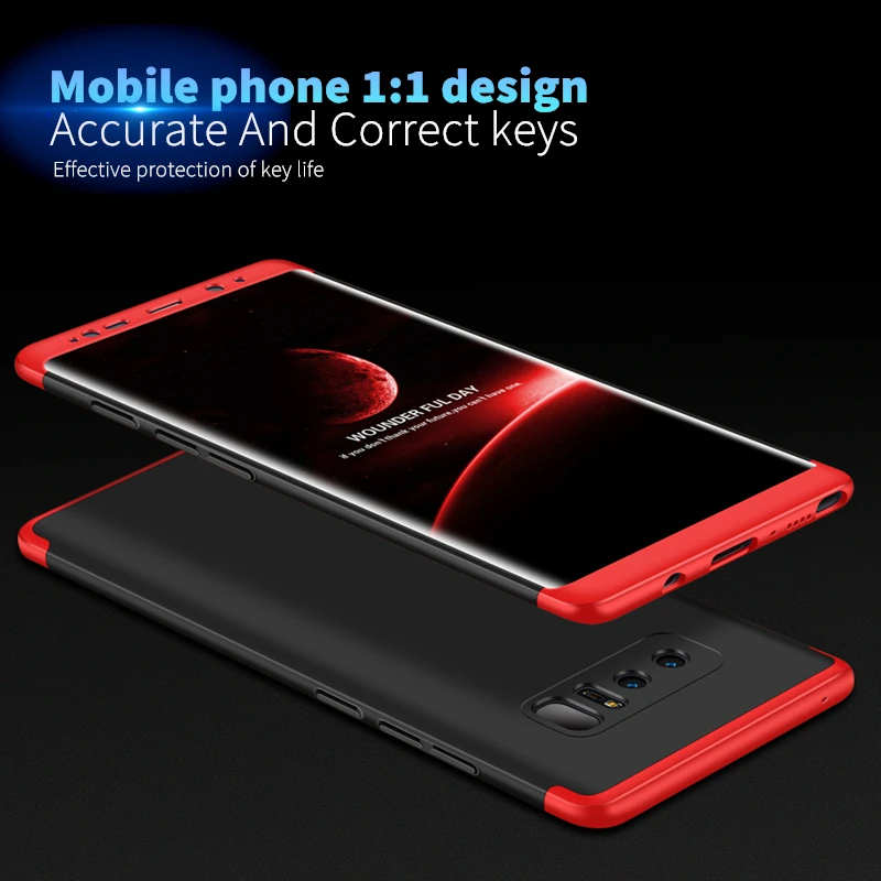 360 Degree Protection Cases for Samsung S7 Edge case matte PC full body For galaxy note8 s8 Plus whith Screen Protector |