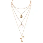 Новинка 2018, модные ювелирные изделия, подвеска в виде Луны, Креста, розы, колье каскадом, лучший подарок для женщин, эффектное ожерелье Exo