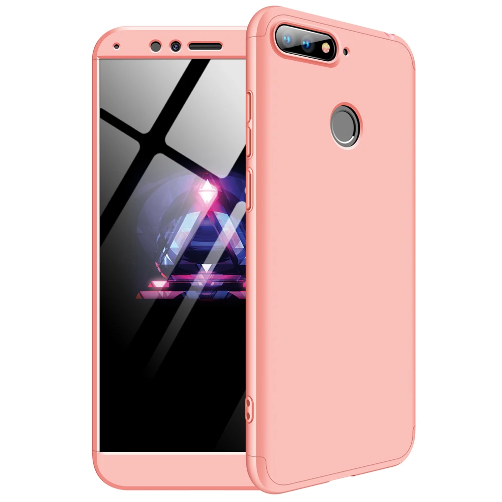 Rose Gold 360 Полное покрытие чехол для huawei Nova 5T Honor 20s 7X 8X 9X Pro 7A 10 Lite 7C 8C Max P Smart Z Y9 Prime GR5 чехол s - Цвет: Rose Gold