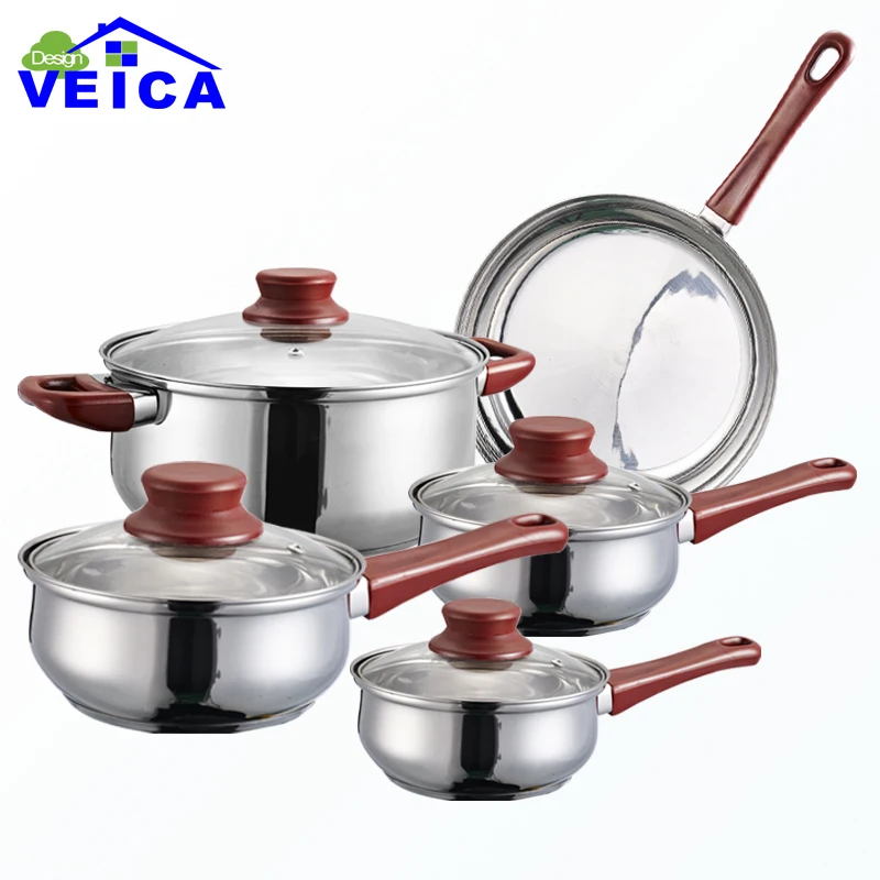 2020 набор посуды из высококачественной нержавеющей стали кухонной 5 предметов