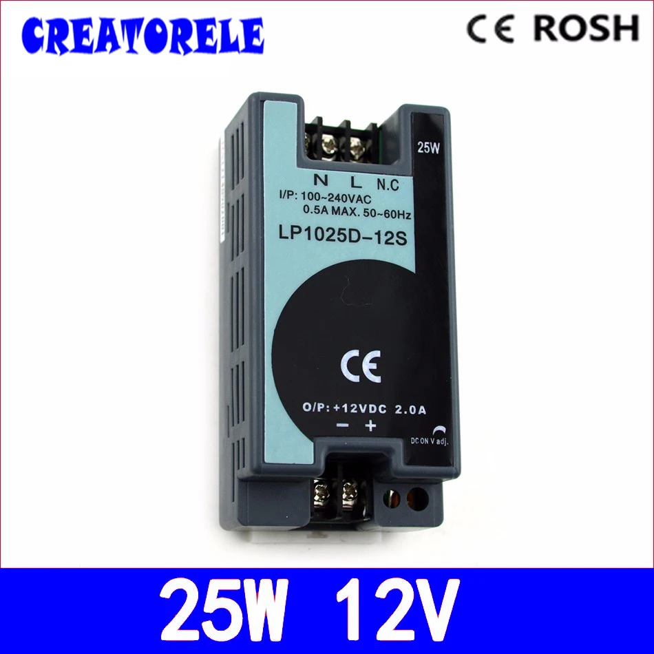 От переменного тока до постоянного тока-25 Вт 12 В 2 1 А на din-рейку LP-25-12 светодиодный