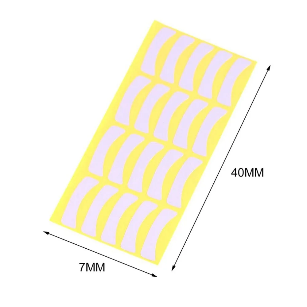 Наклейки под накладки для ресниц бумажные патчи накладные ресницы наращивания 100