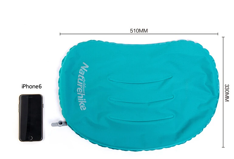 Надувная подушка Naturehike сверхлегкая Складная вогнутая из ТПУ портативная для шеи