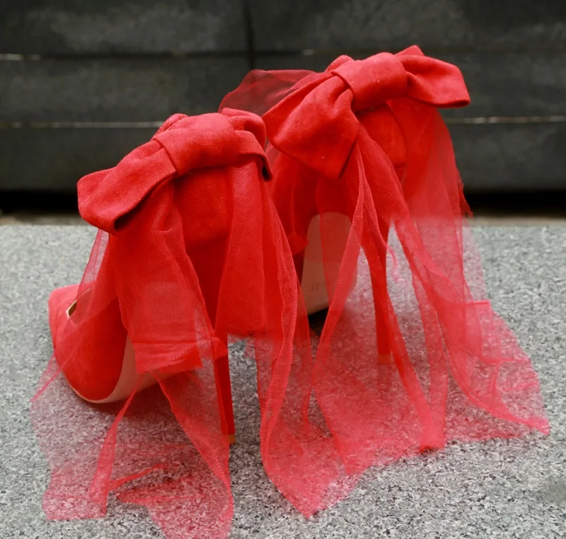 Женские свадебные туфли-лодочки красные туфли на высоком каблуке-шпильке с