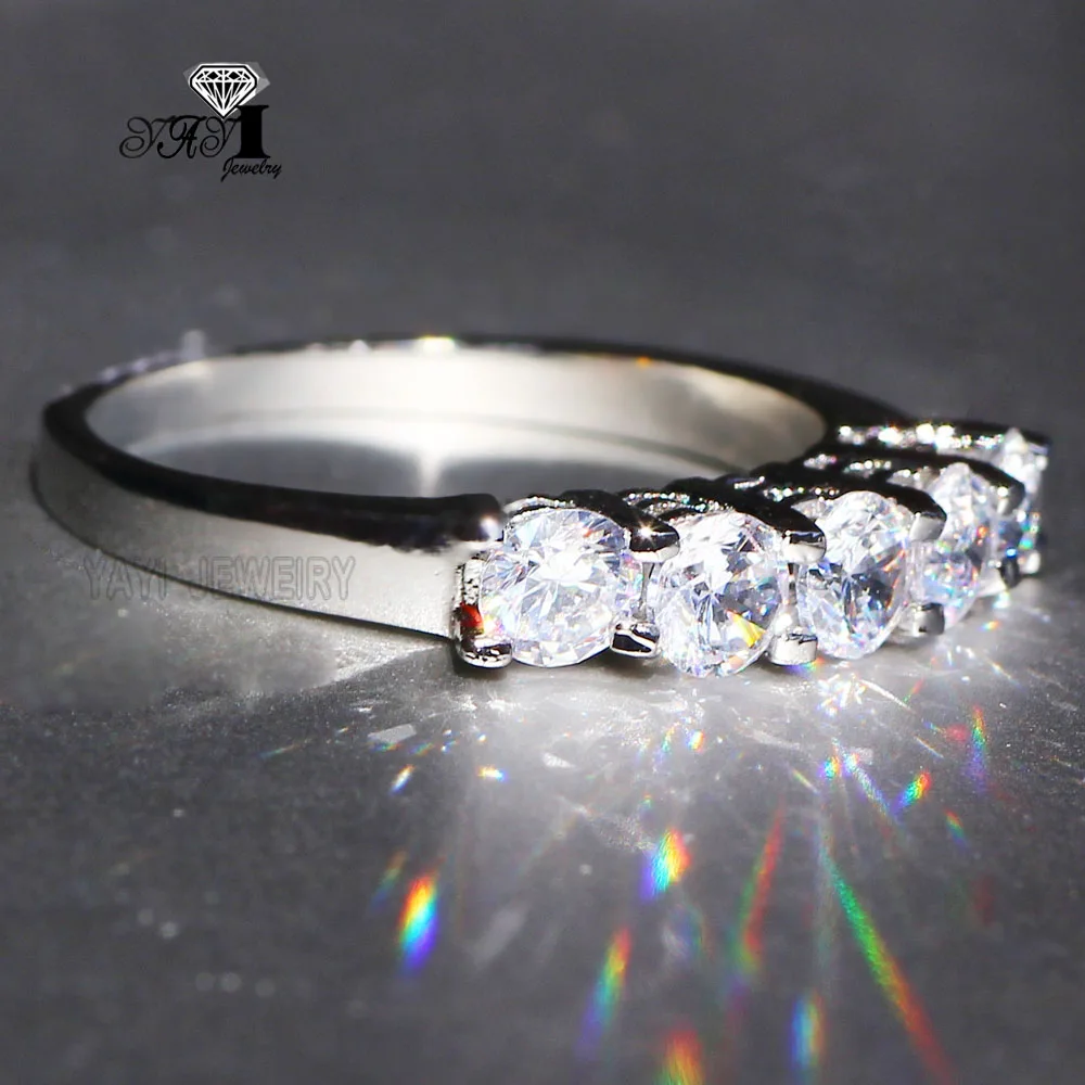 Рождественский подарок ювелирные изделия YaYI Мода Принцесса 3 2 каратного белого