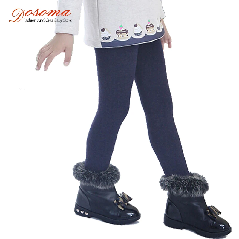 Детские зимние леггинсы для девочек детские штаны плотные теплые с эластичной