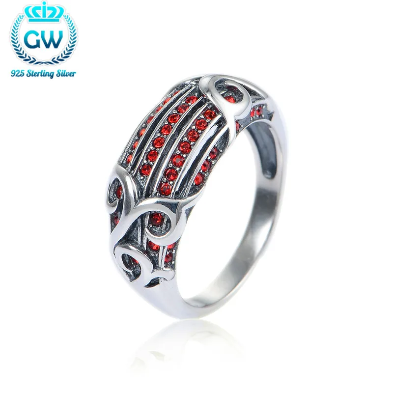 

Кольцо женское, GW в винтажном стиле, с кристаллами, Ripy078-30