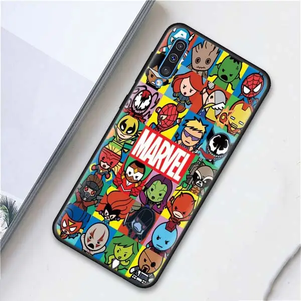 Марвел Супергерои из “Мстителей” силиконовый чехол для samsung Galaxy A50 A70 A10 A20 A30 A40 A6 A7 A8 плюс A9 M30 M20 черный чехол ков - Цвет: 008