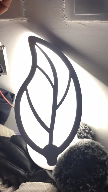 Promotion 1 head leaf wall light LED for bedroom home