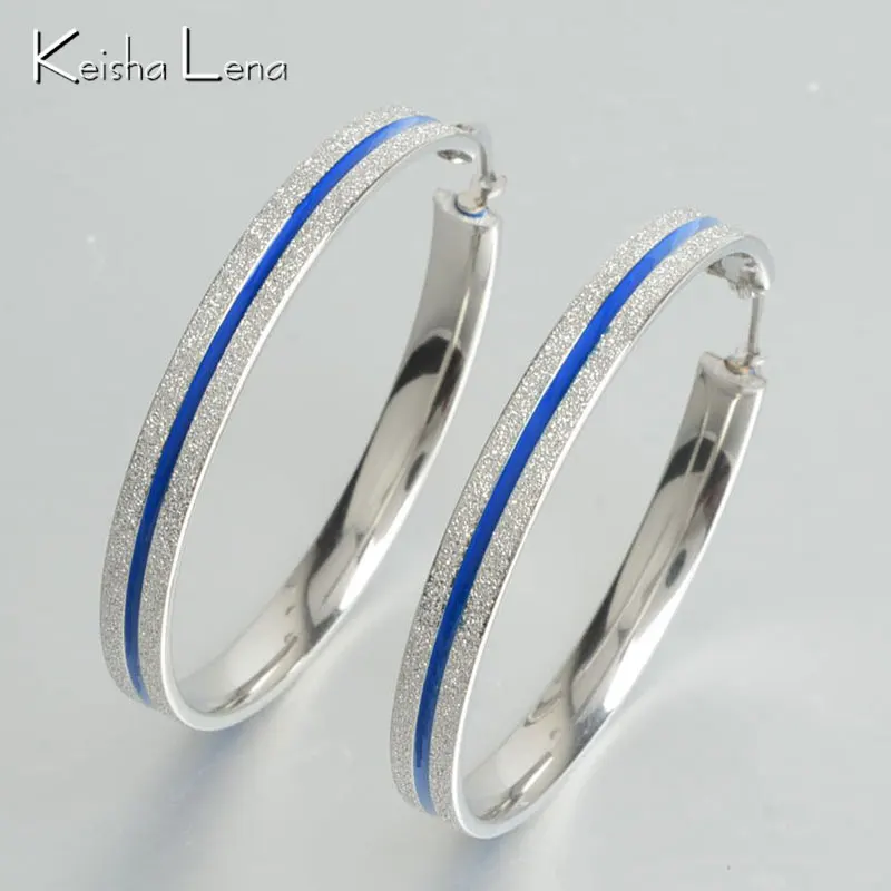 Серьги кольца Keisha Lena 316L из нержавеющей стали большие серьги модные ювелирные
