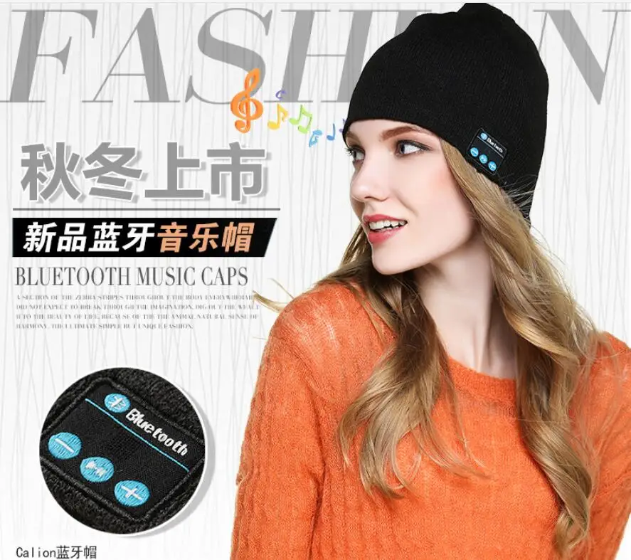 Беспроводная шапка с bluetooth гарнитура умная головной убор наушники для мужчин и