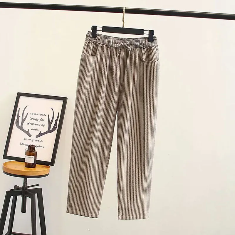 Осенняя одежда Новинка 2018 большие размеры женские хлопковые и конопляные