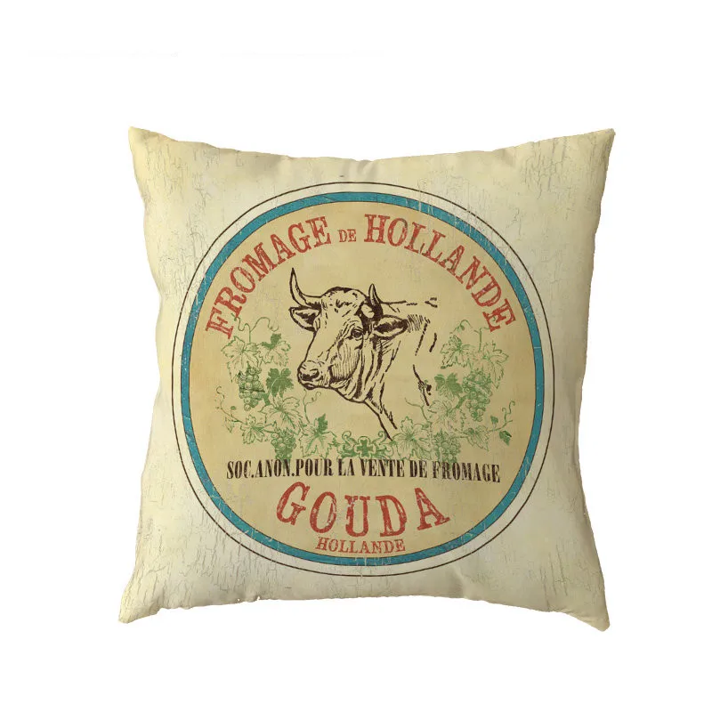 Симпатичная наволочка из полиэстера с буквенным узором персиковая кожа