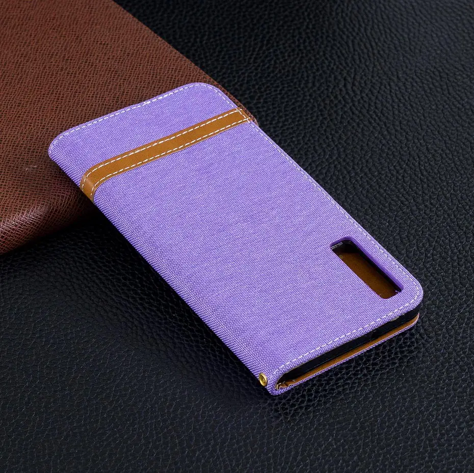 Деним смешанные цвета из искусственной кожи чехол для samsung galaxy A7 флип бумажник чехол для galaxy A7 A750 Капа чехол для телефона
