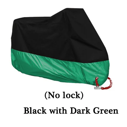Dark green 15 цветов, чехол для мотоцикла, универсальный, для улицы, для помещений, УФ-защита, для скутера, водонепроницаемый, для мотоцикла, для велосипеда, для дождя, для палатки, для квадроцикла, чехол - Цвет: Dark green