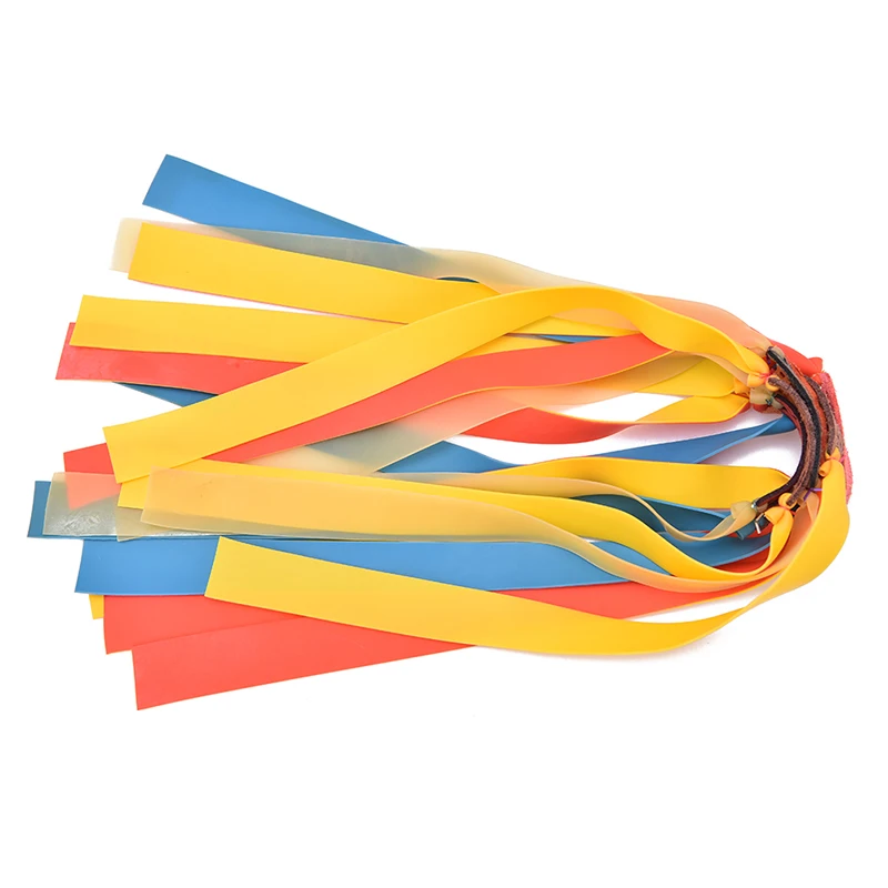 5 шт./лот плоские резиновые рогатки полоса натуральный латекс катапульты Flatband