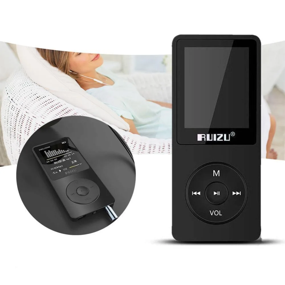Прямая поставка mp3 плеер RuiZu X02 с TFT экраном 1 8 дюйма Hi Fi Спортивная музыка