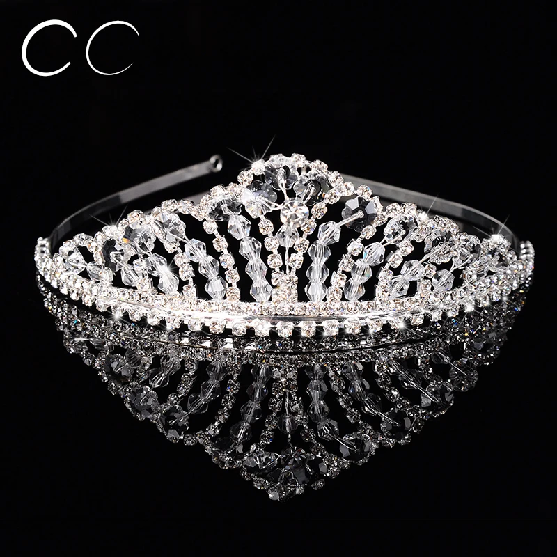 Великолепные свадебные украшения из чистого кристалла корона тиара для