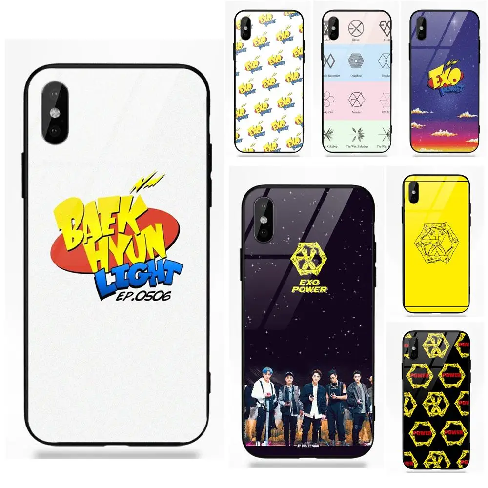 Желтый Kpop Exo мощность Логотип для Apple iPhone 5 5C 5S SE 6 S 7 8 плюс X XS Max XR Силиконовые ТПУ