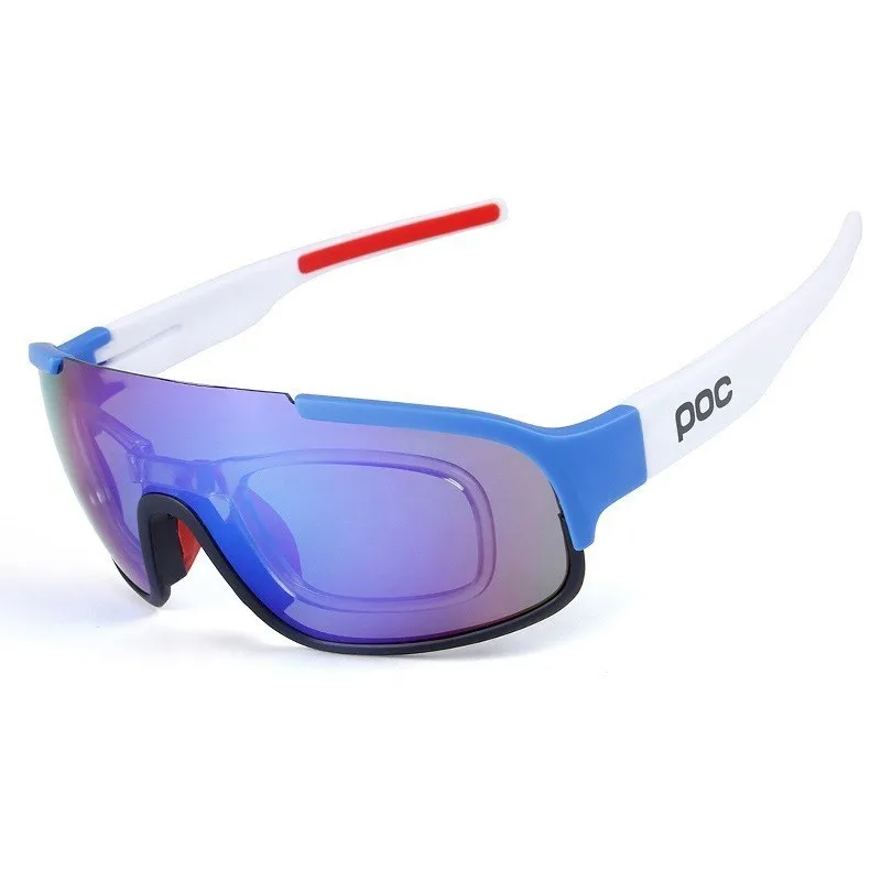 4 Мужские и женские спортивные очки POC, солнцезащитные очки Oculos Occhiali Ciclismo, солнцезащитные очки для рыбалки - Цвет линз: 4
